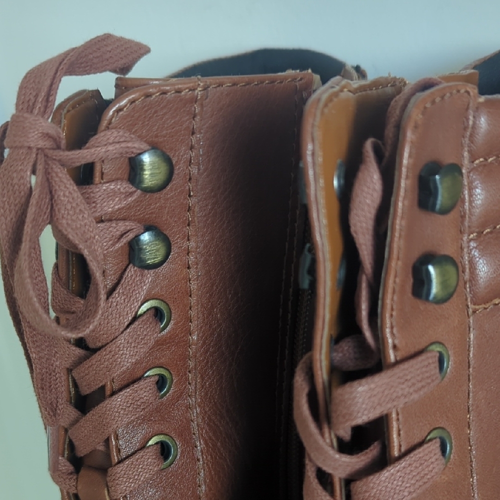 Naturalizer Chestnut Lace-Up Boots NWOT - Picture 8 of 9